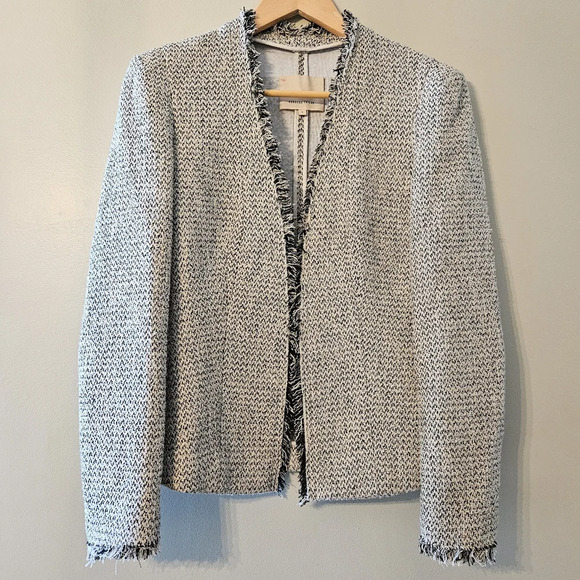 Rebecca Taylor Textured Tweed Women's Feminine Classic Blazer Jacket Size US 2. - Picture 2 of 15